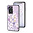 Custodia Silicone Gel Laterale Fiori Specchio Cover S01 per OnePlus Nord N20 SE Lavanda