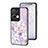 Custodia Silicone Gel Laterale Fiori Specchio Cover S01 per Oppo Reno8 Pro 5G