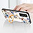 Custodia Silicone Gel Laterale Fiori Specchio Cover S01 per Samsung Galaxy M13 4G