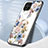 Custodia Silicone Gel Laterale Fiori Specchio Cover S01 per Samsung Galaxy M53 5G