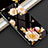 Custodia Silicone Gel Laterale Fiori Specchio Cover S02 per Huawei P30 Arancione