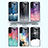 Custodia Silicone Gel Laterale Mistica Luna Stelle Specchio Cover A01 per Samsung Galaxy S21 5G