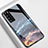 Custodia Silicone Gel Laterale Mistica Luna Stelle Specchio Cover per Huawei Nova 7 5G