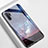 Custodia Silicone Gel Laterale Mistica Luna Stelle Specchio Cover per Samsung Galaxy Note 10 Plus 5G Viola