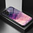 Custodia Silicone Gel Laterale Mistica Luna Stelle Specchio Cover S01 per Samsung Galaxy S21 Ultra 5G Viola