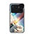 Custodia Silicone Gel Laterale Mistica Luna Stelle Specchio Cover S01 per Xiaomi Mi 11 Ultra 5G Marrone