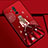 Custodia Silicone Gel Morbida Abito Ragazza Cover H03 per Huawei Mate 20 Lite Rosso Rosa