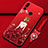 Custodia Silicone Gel Morbida Abito Ragazza Cover K01 per Huawei Honor 20E Rosso