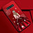 Custodia Silicone Gel Morbida Abito Ragazza Cover K01 per Samsung Galaxy S10 Plus Rosso Rosa