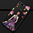 Custodia Silicone Gel Morbida Abito Ragazza Cover K02 per Huawei Honor View 20 Viola e Nero