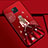 Custodia Silicone Gel Morbida Abito Ragazza Cover K02 per Huawei Mate 20 Pro Rosso Rosa