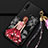Custodia Silicone Gel Morbida Abito Ragazza Cover K02 per Huawei P30 Lite New Edition Rosso e Nero