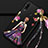 Custodia Silicone Gel Morbida Abito Ragazza Cover K02 per Huawei P30 Lite Viola e Nero