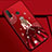Custodia Silicone Gel Morbida Abito Ragazza Cover K03 per Huawei P30 Lite New Edition Rosso