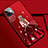 Custodia Silicone Gel Morbida Abito Ragazza Cover M02 per Apple iPhone 11 Rosso Rosa