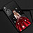 Custodia Silicone Gel Morbida Abito Ragazza Cover per Huawei Honor 9X Rosso e Nero