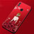 Custodia Silicone Gel Morbida Abito Ragazza Cover per Huawei P Smart (2019) Rosso