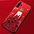 Custodia Silicone Gel Morbida Abito Ragazza Cover per Huawei P30 Pro New Edition Rosso
