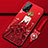 Custodia Silicone Gel Morbida Abito Ragazza Cover per Oppo Reno5 5G Rosso