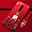 Custodia Silicone Gel Morbida Abito Ragazza Cover per Realme X2 Pro Rosso