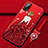 Custodia Silicone Gel Morbida Abito Ragazza Cover per Realme X7 Pro 5G Rosso