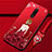 Custodia Silicone Gel Morbida Abito Ragazza Cover per Xiaomi Redmi 8 Rosso