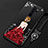 Custodia Silicone Gel Morbida Abito Ragazza Cover per Xiaomi Redmi Note 8 Pro Rosso e Nero