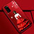 Custodia Silicone Gel Morbida Abito Ragazza Cover S01 per Huawei Honor V30 Pro 5G Rosso