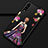 Custodia Silicone Gel Morbida Abito Ragazza Cover S02 per Huawei Nova 5 Pro Viola e Nero