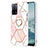 Custodia Silicone Gel Morbida Fantasia Modello Cover con Anello Supporto Y01B per Oppo A56 5G