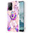 Custodia Silicone Gel Morbida Fantasia Modello Cover con Anello Supporto Y01B per Oppo Reno5 Z 5G