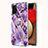 Custodia Silicone Gel Morbida Fantasia Modello Cover con Anello Supporto Y01B per Samsung Galaxy A02s