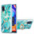 Custodia Silicone Gel Morbida Fantasia Modello Cover con Anello Supporto Y01B per Samsung Galaxy A31 Verde Pastello