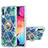 Custodia Silicone Gel Morbida Fantasia Modello Cover con Anello Supporto Y01B per Samsung Galaxy A50