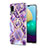 Custodia Silicone Gel Morbida Fantasia Modello Cover con Anello Supporto Y01B per Samsung Galaxy M02