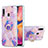 Custodia Silicone Gel Morbida Fantasia Modello Cover con Anello Supporto Y01B per Samsung Galaxy M10S