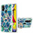 Custodia Silicone Gel Morbida Fantasia Modello Cover con Anello Supporto Y01B per Samsung Galaxy M21s