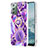 Custodia Silicone Gel Morbida Fantasia Modello Cover con Anello Supporto Y01B per Samsung Galaxy Note 20 5G