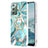 Custodia Silicone Gel Morbida Fantasia Modello Cover con Anello Supporto Y01B per Samsung Galaxy Note 20 5G Verde Pastello