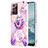 Custodia Silicone Gel Morbida Fantasia Modello Cover con Anello Supporto Y01B per Samsung Galaxy Note 20 Ultra 5G