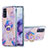 Custodia Silicone Gel Morbida Fantasia Modello Cover con Anello Supporto Y01B per Samsung Galaxy S20 5G