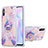 Custodia Silicone Gel Morbida Fantasia Modello Cover con Anello Supporto Y01B per Xiaomi Redmi 9i