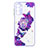 Custodia Silicone Gel Morbida Fantasia Modello Cover con Anello Supporto Y01X per Samsung Galaxy A13 5G Viola
