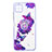 Custodia Silicone Gel Morbida Fantasia Modello Cover con Anello Supporto Y01X per Samsung Galaxy A22 5G Viola