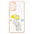 Custodia Silicone Gel Morbida Fantasia Modello Cover con Anello Supporto Y01X per Samsung Galaxy A73 5G Giallo