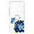 Custodia Silicone Gel Morbida Fantasia Modello Cover con Anello Supporto Y01X per Samsung Galaxy M32 5G Blu
