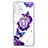 Custodia Silicone Gel Morbida Fantasia Modello Cover con Anello Supporto Y01X per Samsung Galaxy M32 5G Viola