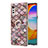 Custodia Silicone Gel Morbida Fantasia Modello Cover con Anello Supporto Y02B per LG Velvet 4G Marrone