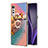 Custodia Silicone Gel Morbida Fantasia Modello Cover con Anello Supporto Y02B per LG Velvet 4G Multicolore