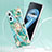 Custodia Silicone Gel Morbida Fantasia Modello Cover con Anello Supporto Y02B per Oppo K10 4G